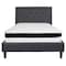 Flash Furniture Full Platform Bed Set, Gray SL-BMF-30-GG - alternate 2